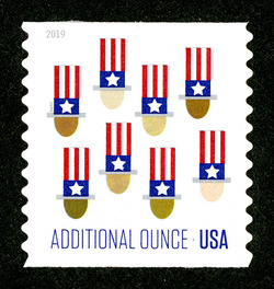 Uncle Sam's Hat - 2019 Date - Additional Ounce United States Postage Stamp