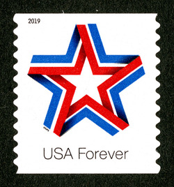Star Ribbon United States Postage Stamp