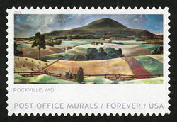 Rockville MD - Sugarloaf Mountain United States Postage Stamp | Post Office Murals