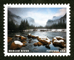 Merced River United States Postage Stamp | Wild And Scenic Rivers