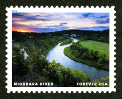 Niobrara River United States Postage Stamp | Wild And Scenic Rivers