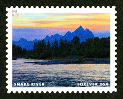 Snake River United States Postage Stamp | Wild And Scenic Rivers