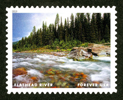 Flathead River United States Postage Stamp | Wild And Scenic Rivers
