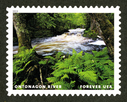 Ontonagon River United States Postage Stamp | Wild And Scenic Rivers