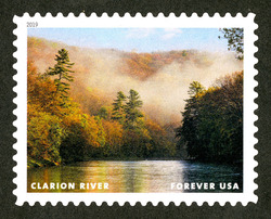 Clarion River United States Postage Stamp | Wild And Scenic Rivers