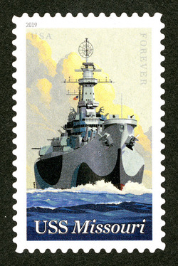 Forever USS Missouri United States Postage Stamp