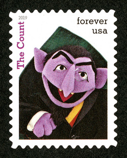 The Count United States Postage Stamp | Sesame Street
