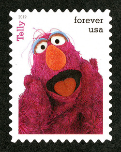 Telly United States Postage Stamp | Sesame Street