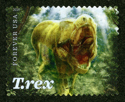 Adult United States Postage Stamp | Tyrannosaurus Rex