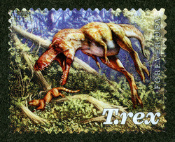 Hunting Mammal United States Postage Stamp | Tyrannosaurus Rex