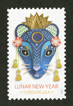Year of the Rat United States Postage Stamp