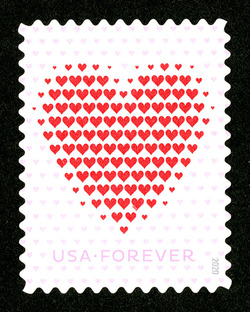 Heart Made of Hearts United States Postage Stamp | Love