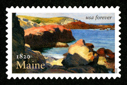 Maine Statehood United States Postage Stamp