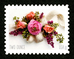 Garden Corsage - Two Ounce United States Postage Stamp | Wedding