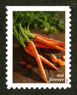 Carrots United States Postage Stamp | Fruits and Vegetables