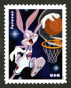 Basketball United States Postage Stamp | Bugs Bunny