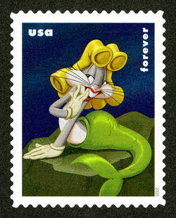 Mermaid United States Postage Stamp | Bugs Bunny
