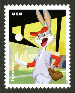 Baseball United States Postage Stamp | Bugs Bunny