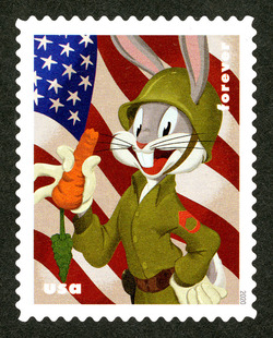 Army Soldier United States Postage Stamp | Bugs Bunny