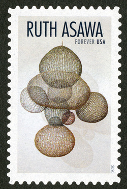 Untitled Sculpture From 1955 - Many Bulbs United States Postage Stamp | Ruth Asawa