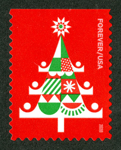 Christmas Tree United States Postage Stamp | Holiday Delights
