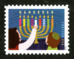 Hanukkah United States Postage Stamp