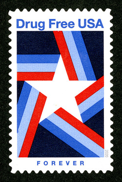 Drug Free USA United States Postage Stamp