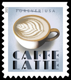 Caffe Latte United States Postage Stamp | Espresso Drinks