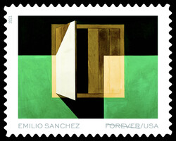 Ventanita Entreabierta United States Postage Stamp | Emilio Sanchez