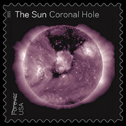 Coronal Hole - Design 1 United States Postage Stamp | The Sun - Science