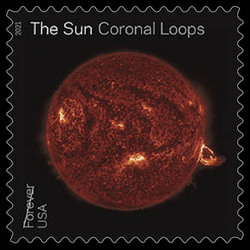 Coronal Loops - Single Loop United States Postage Stamp | The Sun - Science