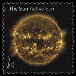 Active Sun United States Postage Stamp | The Sun - Science