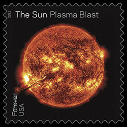 Plasma Blast - Design 1 United States Postage Stamp | The Sun - Science