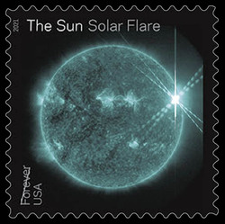 Solar Flare - Design 2 United States Postage Stamp | The Sun - Science