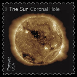 Coronal Hole - Design 2 United States Postage Stamp | The Sun - Science