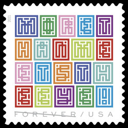 Mystery Message United States Postage Stamp