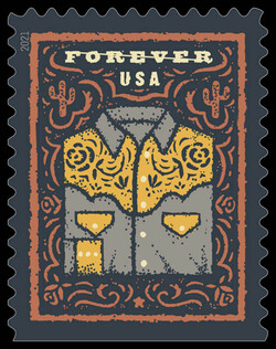 Western Shirt United States Postage Stamp | Western Wear