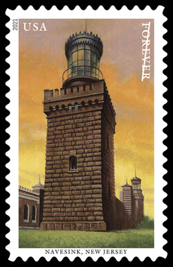 Navesink - New Jersey United States Postage Stamp | Mid-Atlantic Lighthouses