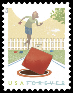 Cornhole United States Postage Stamp | Backyard Games