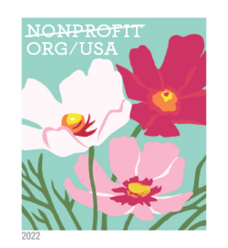 Cosmos - Nonprofit Org United States Postage Stamp | Butterfly Garden Flowers