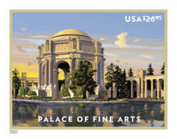 Palace of Fine Arts - Express Mail United States Postage Stamp