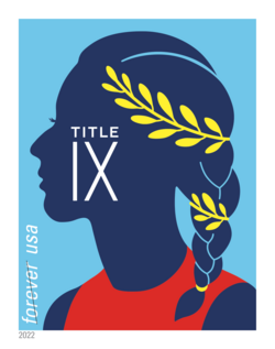 Runner United States Postage Stamp | Title IX