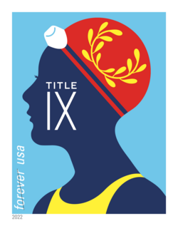 Swimmer United States Postage Stamp | Title IX