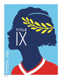 Soccer Player United States Postage Stamp | Title IX