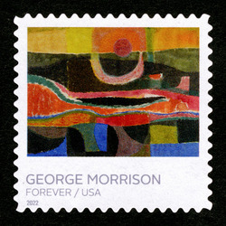 Sun and River United States Postage Stamp | George Morrison