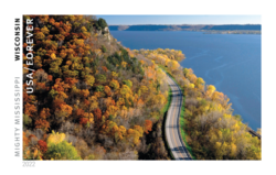 Wisconsin United States Postage Stamp | Mighty Mississippi
