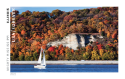 Illinois United States Postage Stamp | Mighty Mississippi