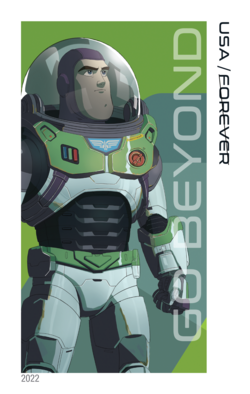 Head and Torso Image of Buzz Lightyear United States Postage Stamp | Go Beyond