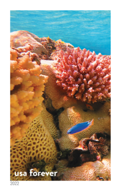 Corals and Fish - Rose Atoll United States Postage Stamp | National Marine Sanctuaries