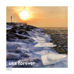 Icy Shore of Thunder Bay Sanctuary United States Postage Stamp | National Marine Sanctuaries